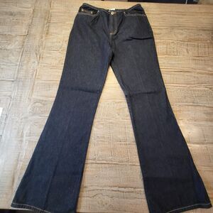 VINTAGE AEROPOSTALE Jeans Womens 6 Blue Denim Boot Cut Mid Rise Made In USA